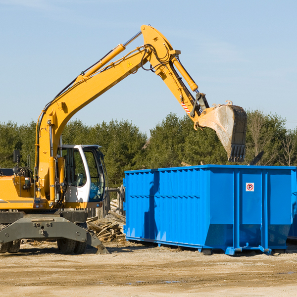 what happens if the residential dumpster is damaged or stolen during rental in Elba NE